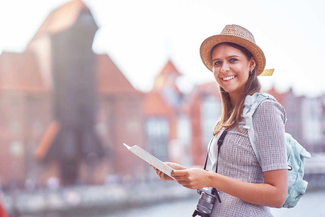 Tourist Sightseeing in Gdansk, Poland